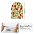 thumbnail image 2 of Lsque Cherries and Ladybirds Pattern Knitted Beanie, Unisex Winter Hat, Knit Hat Winter Beanies Thick Fisherman Beanies Cuffed Plain Skull Caps, 2 of 6