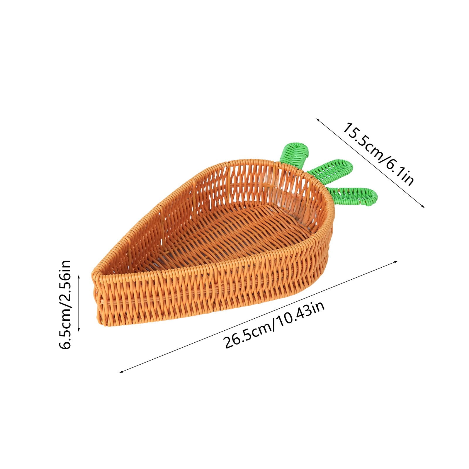 Lunxisen 4 Pcs Easter Basket Decor Woven Storage Bin for Home Organization Spring Decoration Gift