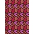 thumbnail image 1 of Ahgly Company Machine Washable Indoor Rectangle Transitional Valentine Red Area Rugs, 5' x 7', 1 of 7