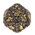 thumbnail image 2 of D20 Hollow Polyhedral Gifts for Tabletop Game Parties Entertainment Black, 2 of 8