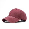 thumbnail image 1 of Adult Children Parent-child Washed Pure Cotton Solid Color Light Plate Baseball Cap Male Spliced Baseball Cap, 1 of 6