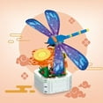 thumbnail image 3 of Immortal Flower Butterfly Dragonfly Building Blocks, Creative Educational Toy Set, Birthday Gift For Toddlers, 3 of 4