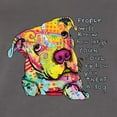 thumbnail image 2 of Colorful Pitbul | People Will Know How Large Your Soul | Dean Russo Art Animal Lover Womens Slim Fit Junior Tee, Dark Grey, X-Large, 2 of 6