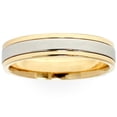 thumbnail image 1 of Ladies Platinum & 18k Gold Two Tone Comfort Fit Wedding, 1 of 2