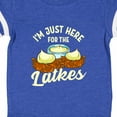 thumbnail image 4 of Inktastic Hanukkah Funny Here for Latkes Boys or Girls Baby Bodysuit, 4 of 5