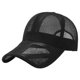 thumbnail image 1 of KAKOWELY Gorras de béisbol de malla de verano, resistentes al sol, para deportes al aire libre y entrenamiento (negras), 1 of 5