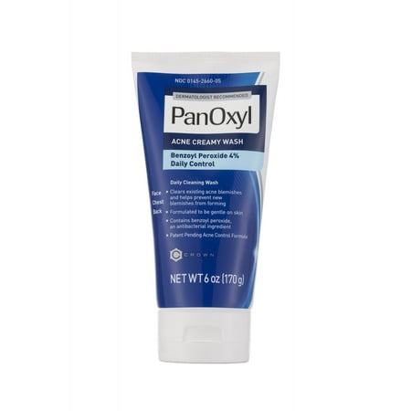 PanOxyl Acne Maximum Strength Creamy Face Wash 4%, 6 (Best Smelling Face Wash)