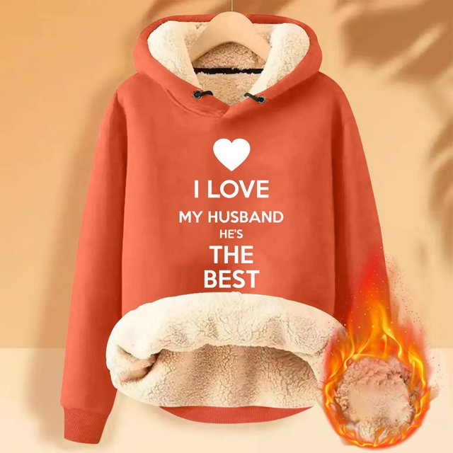 Aqestyerly Sweat à Capuche d'Hiver Chaud pour Femmes avec Poche Manches Longues