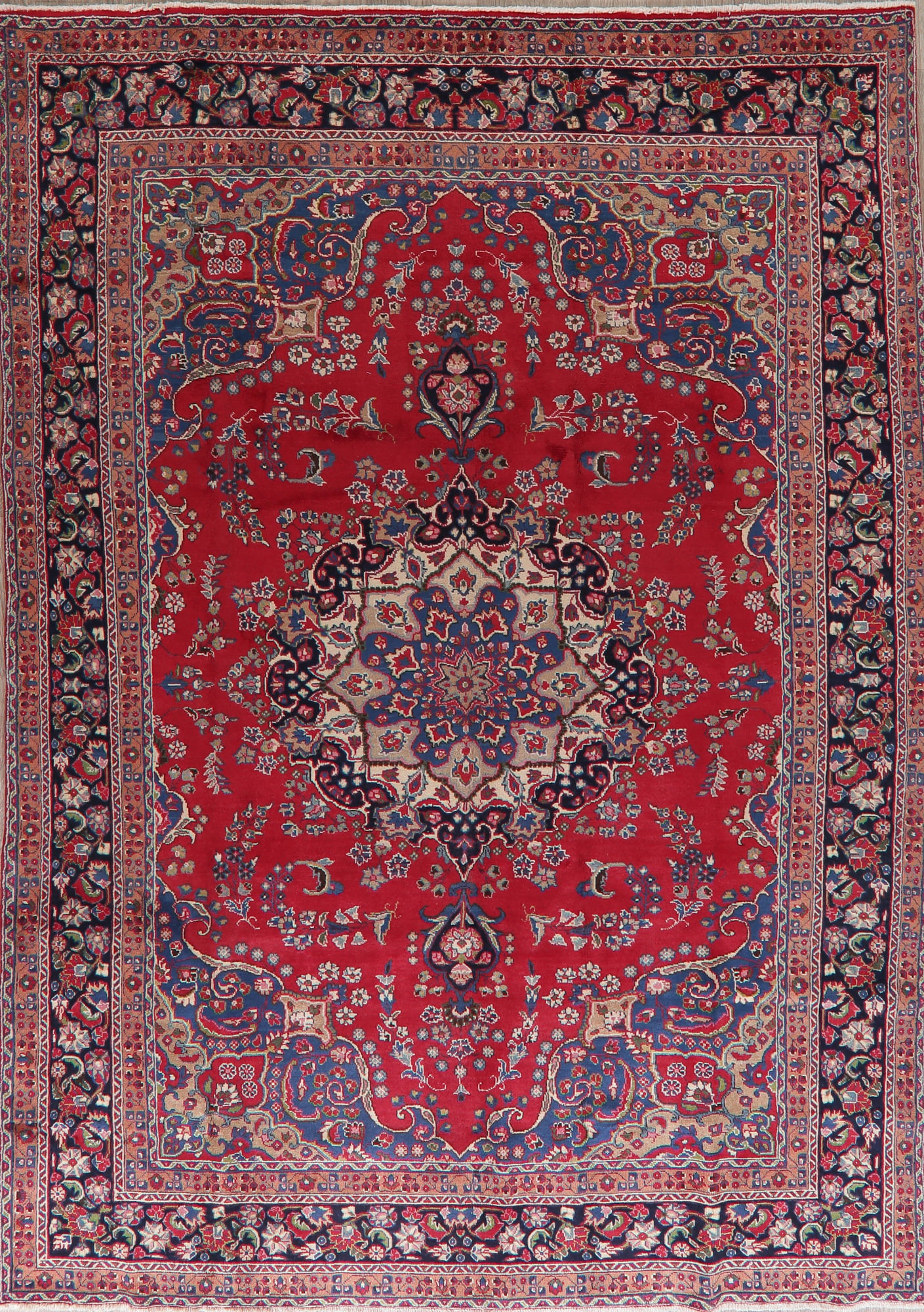 Black Friday Deal Red Floral Medallion Mashad Oriental Hand Knotted Wool Area Rug Living Room Carpet 8x11 Walmart Com Walmart Com