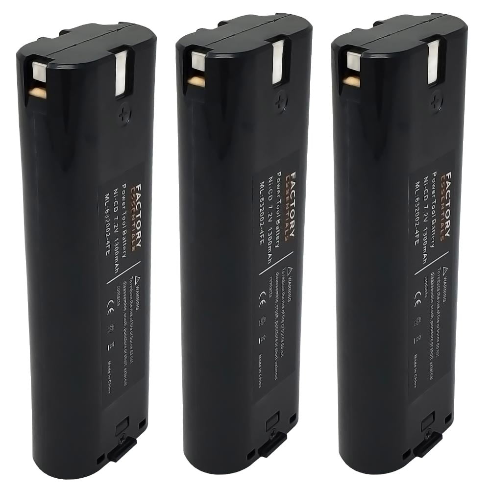 3x Replacement for Makita 7000 7.2V Battery 1300mAh NICD 7001 7002 7033