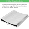 thumbnail image 2 of Blueair Blue Pure 411 Replacement HEPA Carbon Air Filter, 2-in-1, 1-Pack, 2 of 5