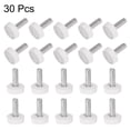 thumbnail image 4 of Unique Bargains 30 Paquets M5 x 14mm Filetage Mâle Boutons Moletés Vis pour Pouce Boutons de Serrage Prise Blanc, 4 of 5