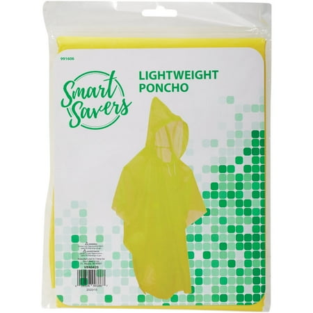 

12PK Smart Savers 52 In. x 40 In. Yellow Lightweight Rain Poncho