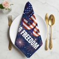 thumbnail image 2 of 250 Anniversary USA Flag Cloth Napkins, Blue American Flag 250 Fireworks Washable and Reusable Dinner Napkins Set of 2, Table Napkin for Kitchen Party Birthday Wedding Hotel Housewarming 20"x20", 2 of 9
