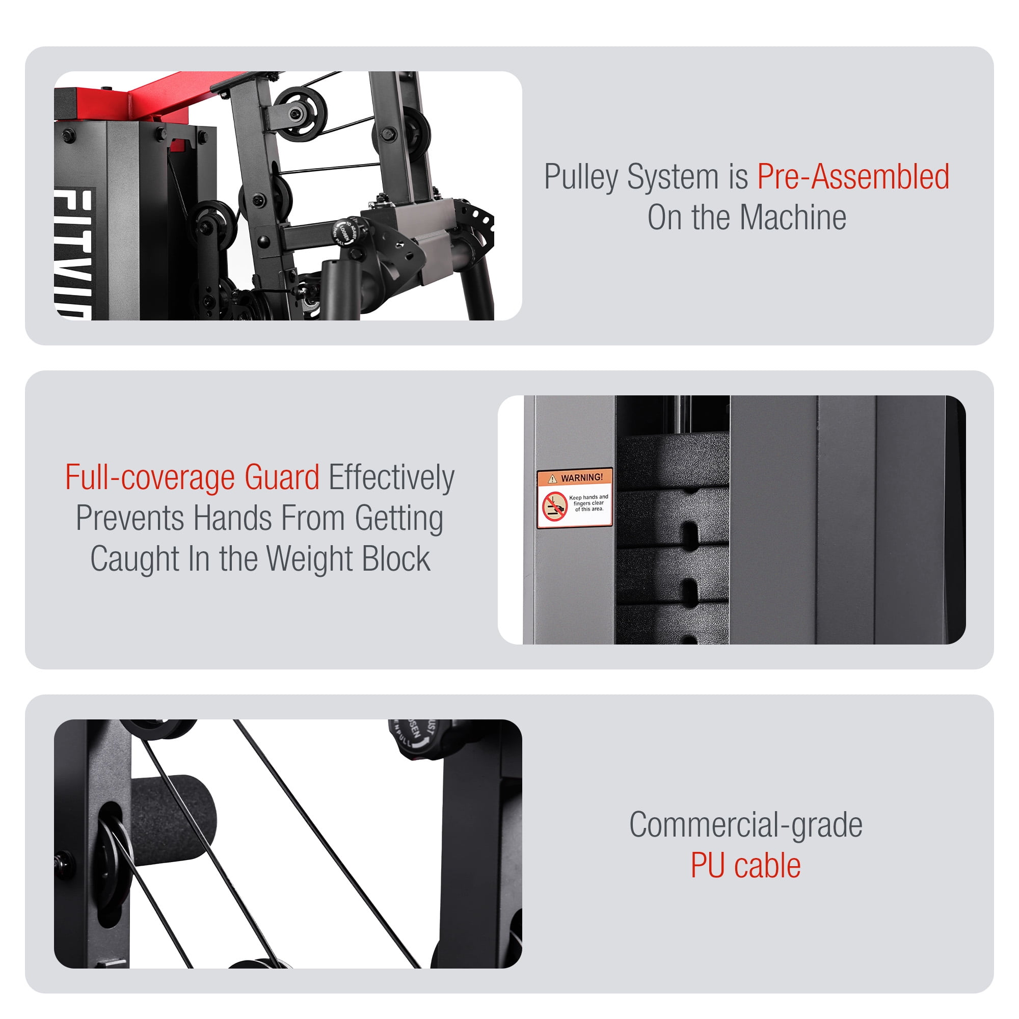 Sprint Demon Home Gym Machine with 160 lb Weight Stack, Multi-Station Full Body Strength Training System with Adjustable Press Arms, Lat Pulldown & Leg Developer for Home Gym
