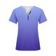 thumbnail image 2 of Gibobby Camiseta de Manga Corta con Cuello en V Camiseta manga corta con cuello en V suelto moda informal para mujer(Morado,G), 2 of 5