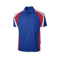 thumbnail image 5 of Sport Tek Adult Male Men Color Blocked Polo Tr Roy/Red/Wht 3X-Large, 5 of 6