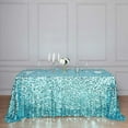 thumbnail image 3 of Efavormart 90X156" Turquoise Premium Big Payette Sparkly SEQUIN Rectangle Tablecloth For Wedding Party Kitchen Dining Catering, 3 of 11