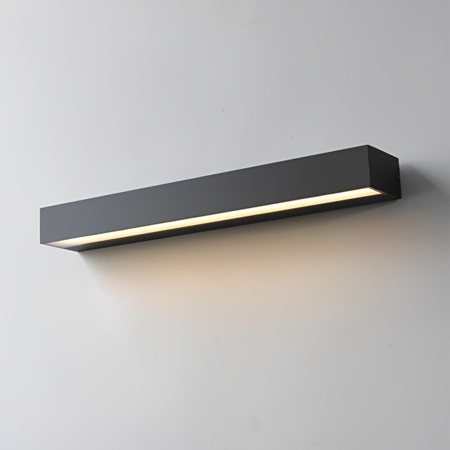 Bande Minimaliste Étanche LED Noir Moderne Lave-Mur Mural Extérieur