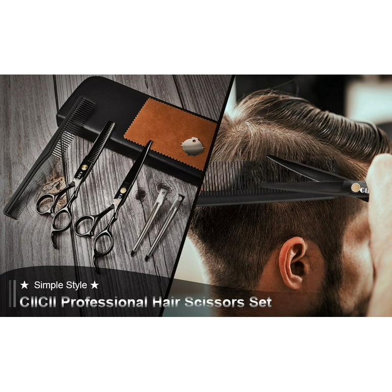 8 inch pet hairdressing scissors set Paint black set high class