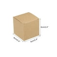 thumbnail image 2 of Paper Cardboard Boxes Gift Paper Box Brown 2.4x2.4x2.4 Inch for Gift Wrap 30Pcs, 2 of 5