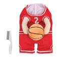 thumbnail image 1 of Dog Basketball Costume, Dog Basketball Costume with Ball, Basketball Dog Costume, Basketball Costume for Dogs, Dog Basketball Player Costume, Basketball Dog Halloween Costume, 1 of 5