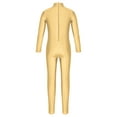 thumbnail image 6 of CHICTRY Kids Girls Solid Color Long Sleeve Ballet Dance Leotard Gymnastics Unitard Biketard,Sizes 5-12 Nude-B XL, 6 of 7