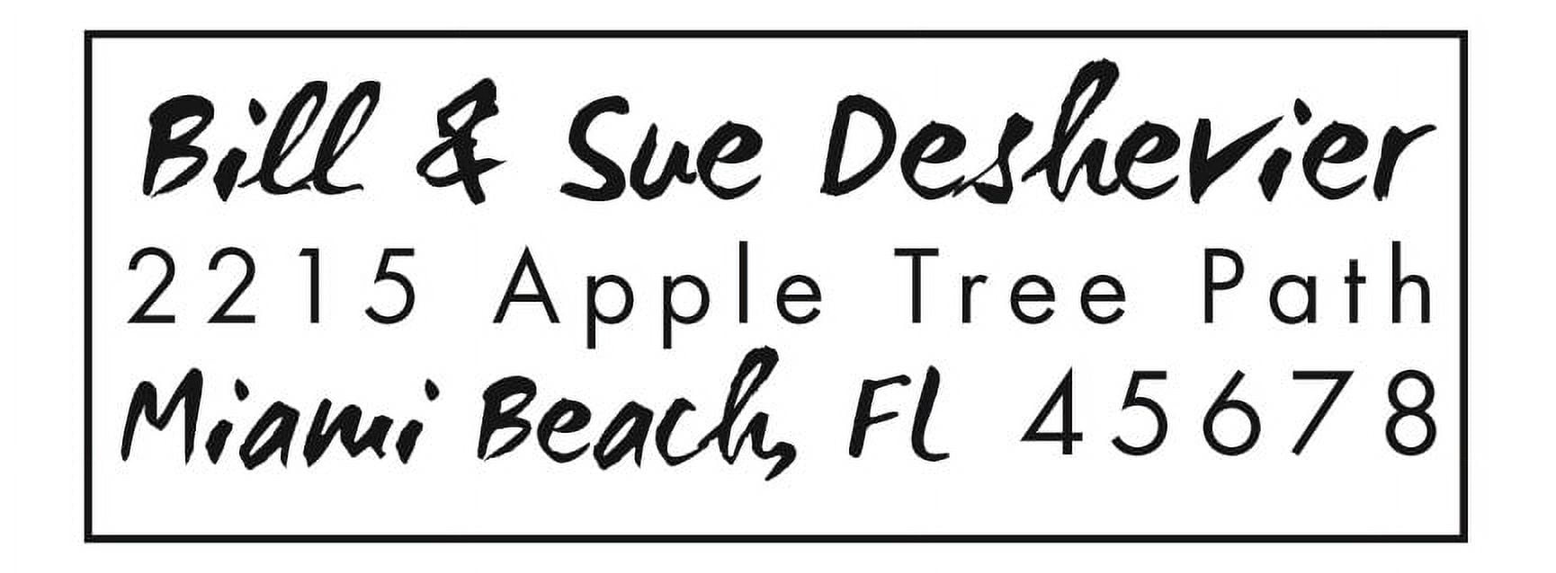 Personalized Rectangular Self-Inking Rubber Stamp - The Deshevier