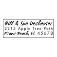 thumbnail image 2 of Personalized Rectangular Self-Inking Rubber Stamp - The Deshevier, 2 of 2