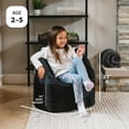 thumbnail image 4 of Big Joe Joey Junior Kids Bean Bag Chair, 1.5 Feet, Durable Polyester Nylon Blend, Black, 4 of 8