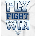 thumbnail image 2 of US Air Force Fly Fight Win Slogan Hoodie Sweatshirt Women Men Brisco Brands M, 2 of 6