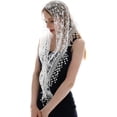 thumbnail image 5 of Triangle Lace Mantilla Veil Tulle Scarf Shawl Covering Church Veil for Mass Wedding Bridesmaids, 5 of 9