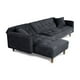 thumbnail image 4 of Sala Modular Sofá Cama Reversible Makora Velvet Gris Oxford Modelo Baily, 4 of 8