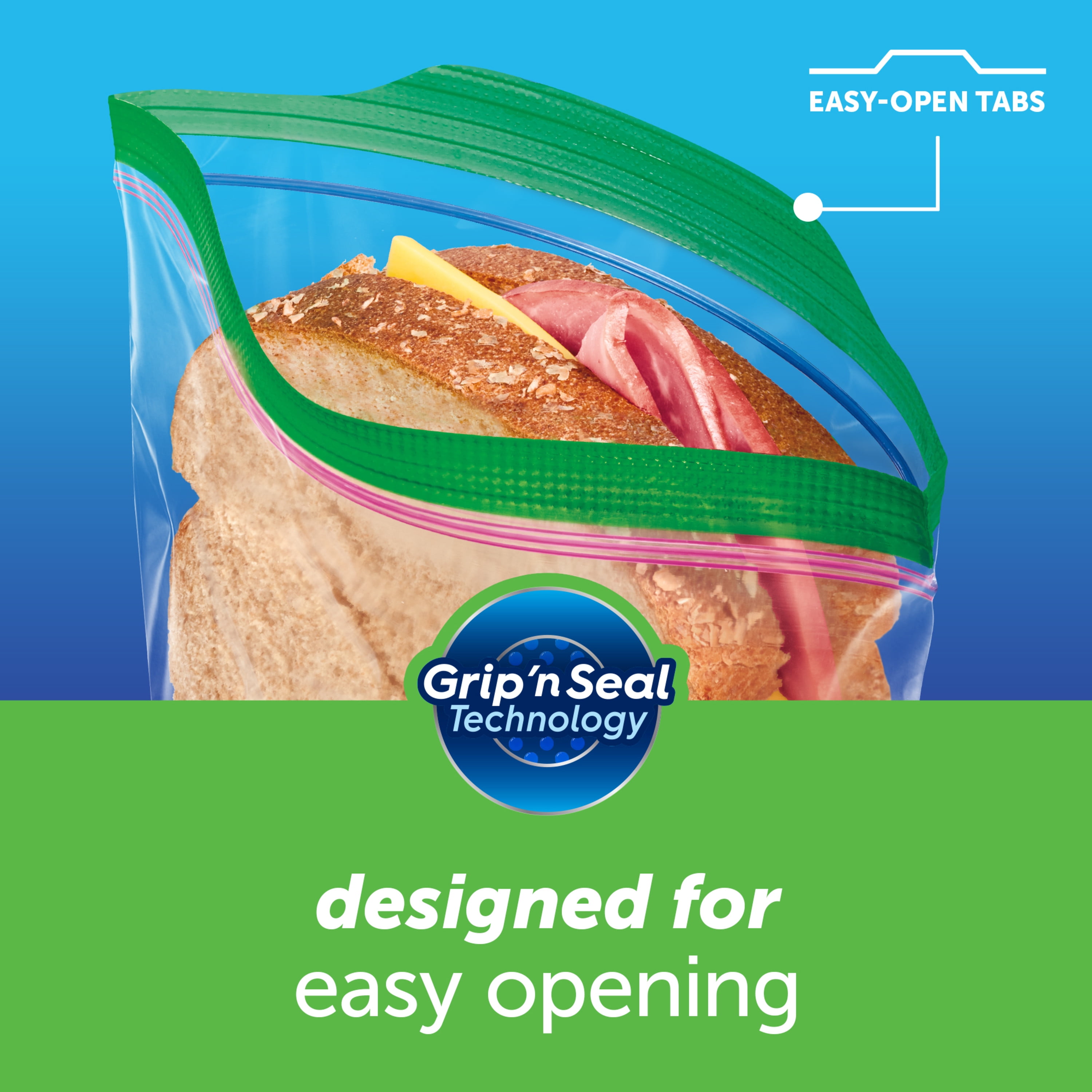 Ziploc Food Seal Top Bags, Variety of Sizes to Choose - Sandwich/ Snack/  Storage