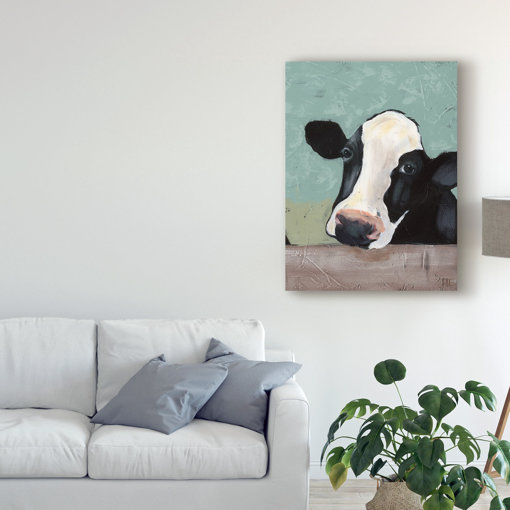 Trademark Fine Art 'Holstein Cow III' Canvas Art by Jade Reynolds