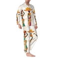 thumbnail image 2 of Balery Black African Woman Pattern Pajama Sets for Men Long Sleeve 2 Piece Sleepwear Loungewear Sets Soft PJ's with Pockets Long Sleeve Comfy Pj Sets-, 2 of 7