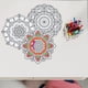 thumbnail image 4 of Pegatinas de Pared de Flores DIY Ounissouiy 3 Piezas PVC, 4 of 6