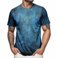 thumbnail image 6 of adaychics Mens Tie Dye T Shirts Vintage Texture Casual Summer Crewneck Short Sleeve T Shirts Trendy Tops for Travel, 6 of 6