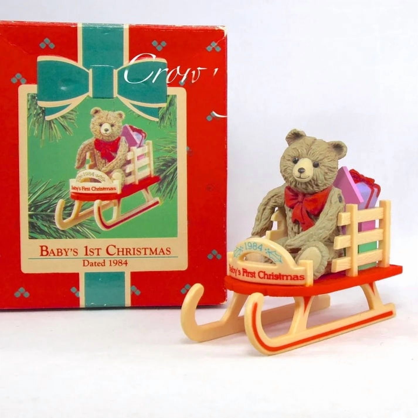 1984 Baby’s First Christmas (Baby’s First Christmas Series) Hallmark Keepsake Christmas Tree Ornament QX438-1