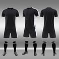 thumbnail image 2 of UFOUND Men Sportswear Set Short Sleeve T-Shirt With Shorts Outfits Athletic Summer Tracksuit For Fitness Football Sports Training Activities Basketball Competition Clothes, 2 of 5