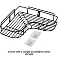 thumbnail image 5 of Estante de almacenamiento para inodoro de esquina montado en la pared para baño, fregadero de cocina de acero inoxidable de una sola capa, estante organizador triangular sin perforación, 5 of 5