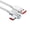 White, variant on Tibvox Data Transfer Charging Extension Cord Cable Wire Portable 120W 90 Degree USB Type C Fast Charging Cable for Phone