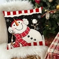 thumbnail image 5 of Tarmeek Christmas Pillow Covers 18x18 Inch Christmas Decorations, Seasonal Winter Xmas Holiday Decor Snowman Throw Pillow Covers for Home Decor Christmas Decorations Indoor, 5 of 6