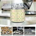 thumbnail image 6 of Yayeee Ashtray with Lid for Cigarette Smokeless Stainless Steel Home Ash Holder, Light Green Geometric, 6 of 7