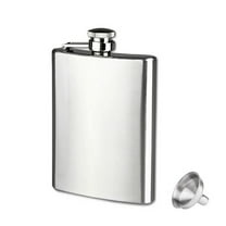 Hovilon 9 Oz Flask for Liquor for Men,Leakproof Drinking Flask with Funnel,Stainless Steel Flask Hip Flask Set,Camping Pocket Flask,Ideal for Gift