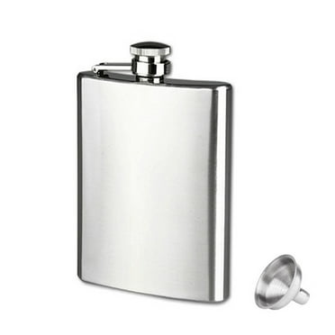 Hovilon 9 Oz Flask for Liquor for Men,Leakproof Drinking Flask with Funnel,Stainless Steel Flask Hip Flask Set,Camping Pocket Flask,Ideal for Gift