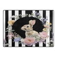 thumbnail image 4 of Ryvnso Stripes Rabbit Area Rug Floor Mats Non-Slip Home Carpet 80 x 58 inch, 4 of 7