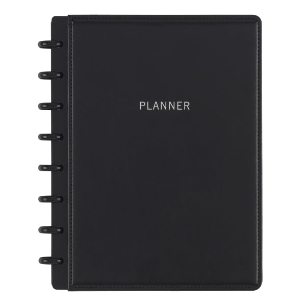TUL® Discbound Monthly Planner, Junior Size, Black, January to December