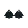 thumbnail image 2 of Miaouyo Infant Baby Girls 2Pcs Fall Romper 0 3 6 12 18 24 Months Long Sleeve Button Front Skirt Romper with Headband, 2 of 9