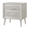thumbnail image 5 of Maklaine 4-piece Wood Queen Panel Bedroom Set in Metallic and Silver, 5 of 13
